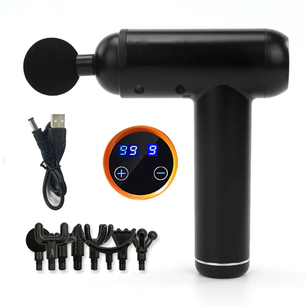 

Портативный Usb питания переменного тока панель массажный пистолет мышц боли Массажер Релаксация организма для похудения высокой частоты Портативный устройства