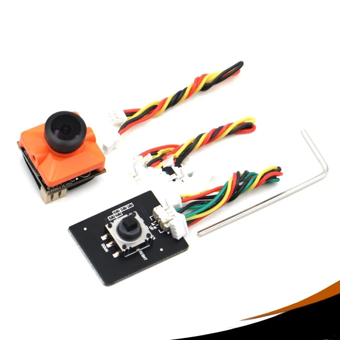 Оранжевый Mistar FPV mini HD камера Monster 1200TVL объектив отличная подсветка для высокоскоростного гоночного дрона - Цвет: Оранжевый