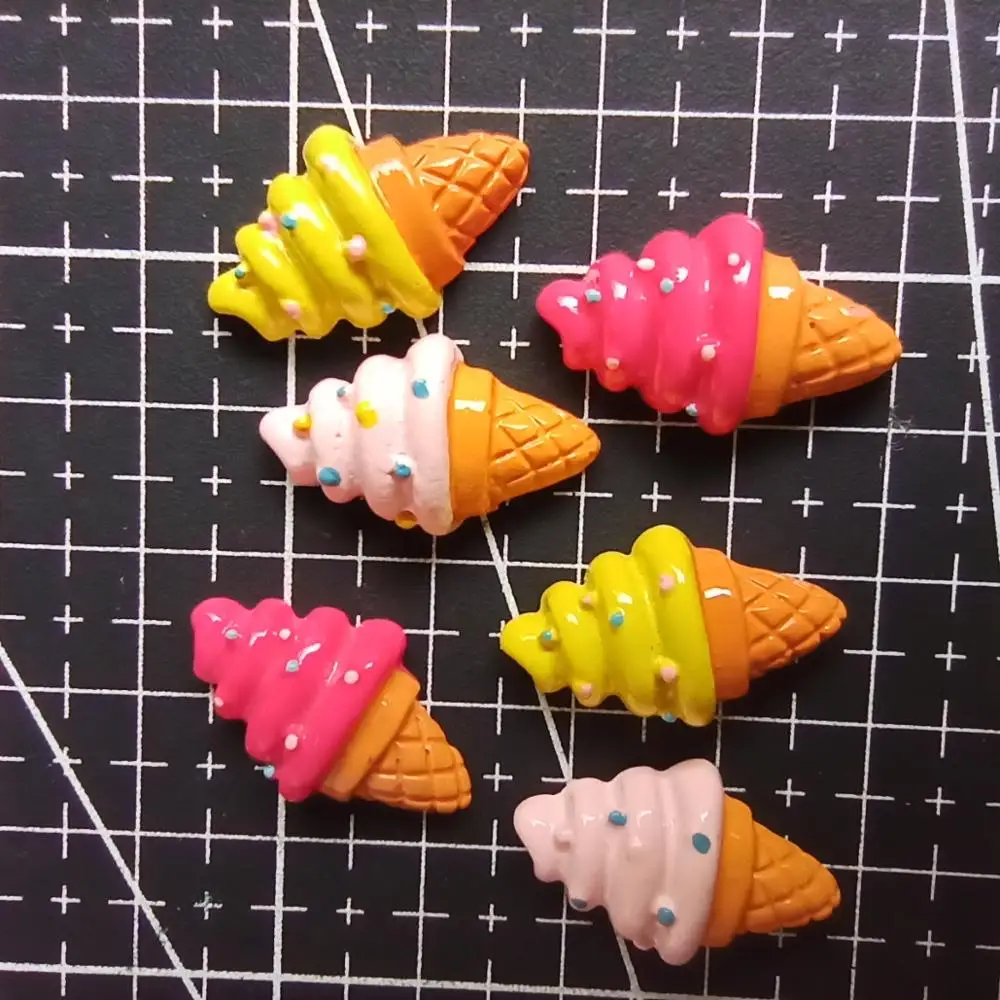 1 шт./Лот Смола с плоским основанием леденцы лед 23 мм имитация еды кабошон для скрапбукинга DIY Украшение для телефона