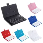 Портативная Bluetooth беспроводная клавиатура для iOS Android iPhone, Беспроводная Bluetooth клавиатура для ноутбука компьютера с чехлом из искусственной кожи