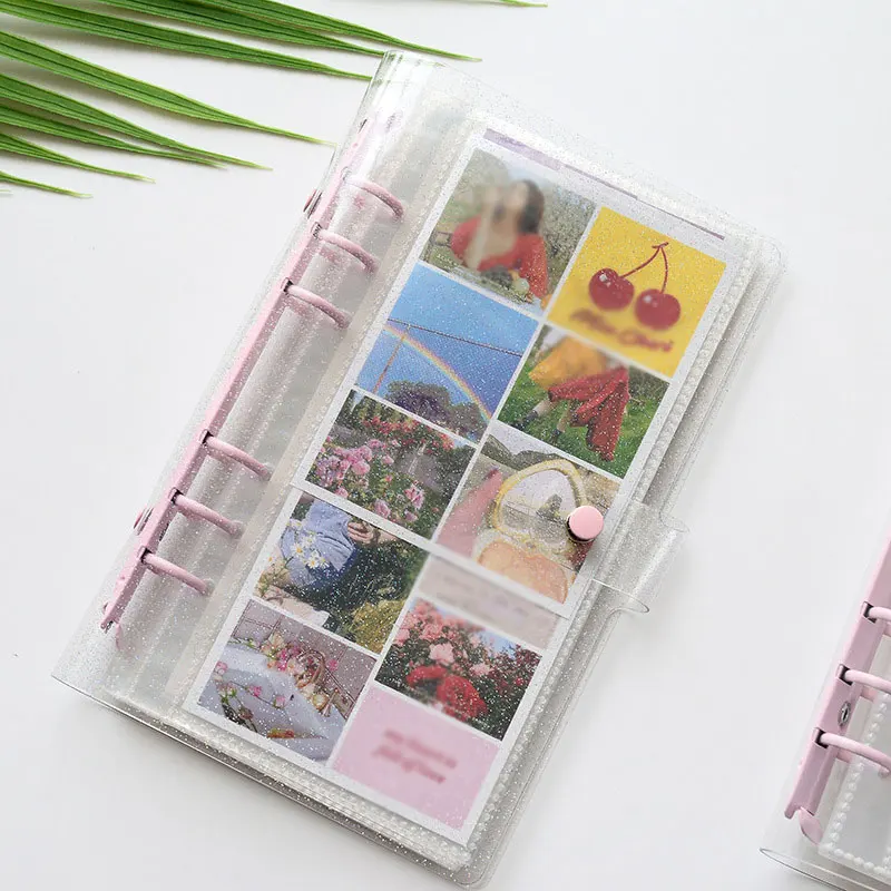 

3 inches PVC Photo Album Business Card Bag 150 Pockets 25 Inner pages Plug-in Photo Holder Card Holder Bag Receipt Storage Album