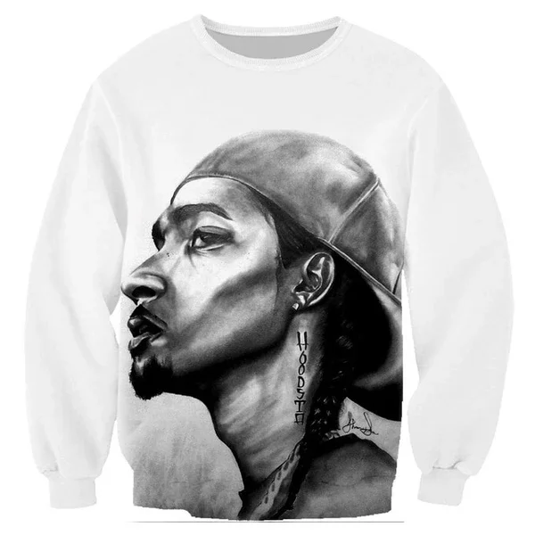 

2020 Nipsey Hussle 3D Print Casual Sweatshirt Fashion MensWomens Hoodies Tops