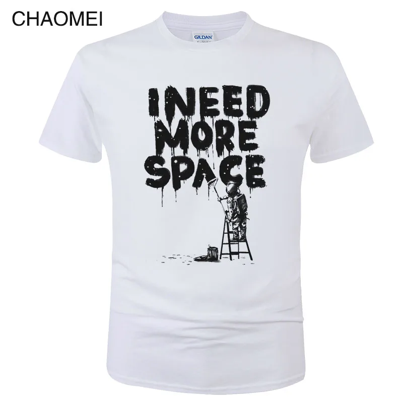 Мужская и женская хлопковая Футболка с принтом Ineed More Space футболка унисекс