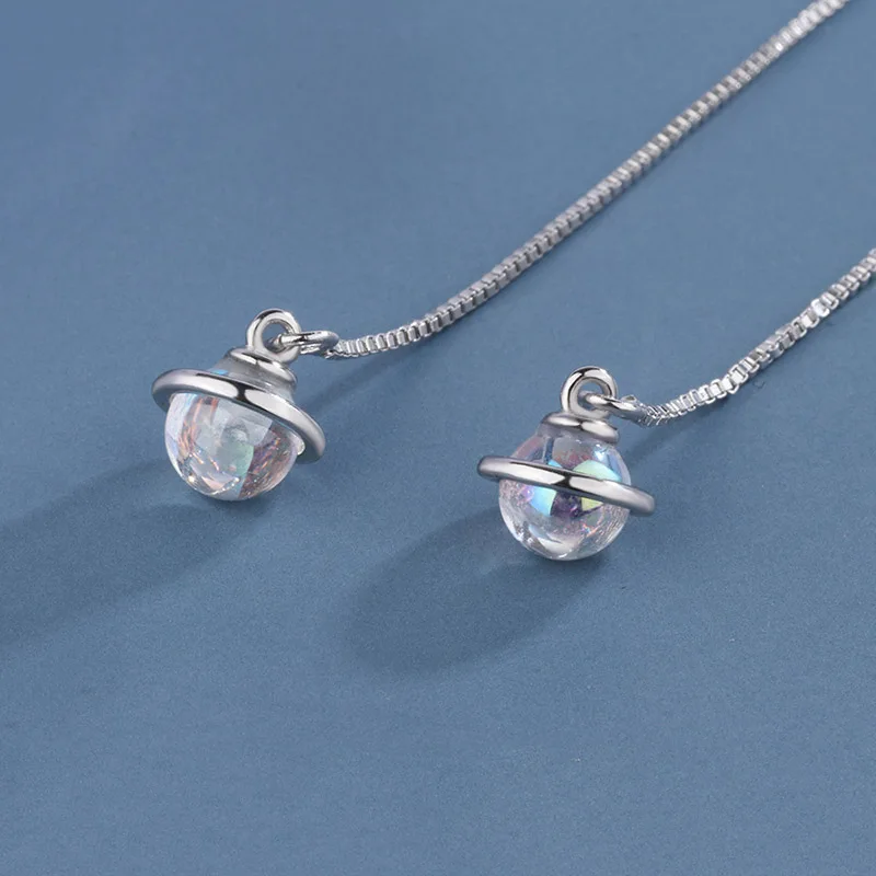 MEETSOFT модные серьги-подвески из стерлингового серебра для женщин модный дизайн