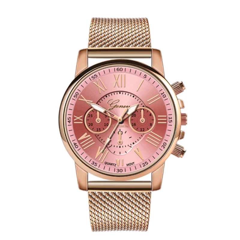 

Tike Toker European and American fashion women's watch with mesh strap and Korean red quartz watch