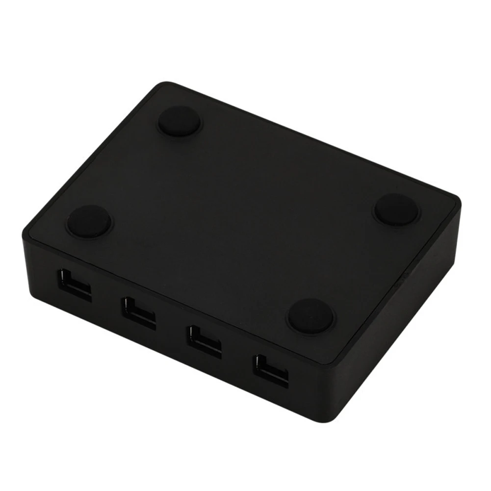 4 порта USB2.0 сканер клавиатуры Адаптер KVM коробка для дома и офиса Селектор