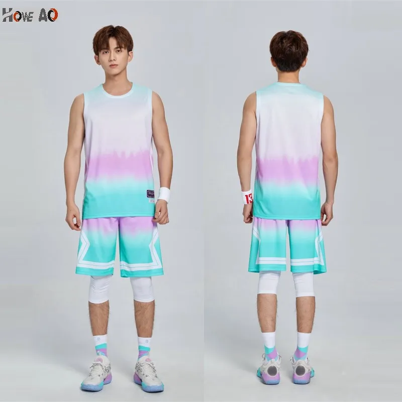 

HOWE AO 2021 New Style Men Basketball Clothes Suit Children Quick-Dry Sports Vest Light Board Game Training Suit Customizable