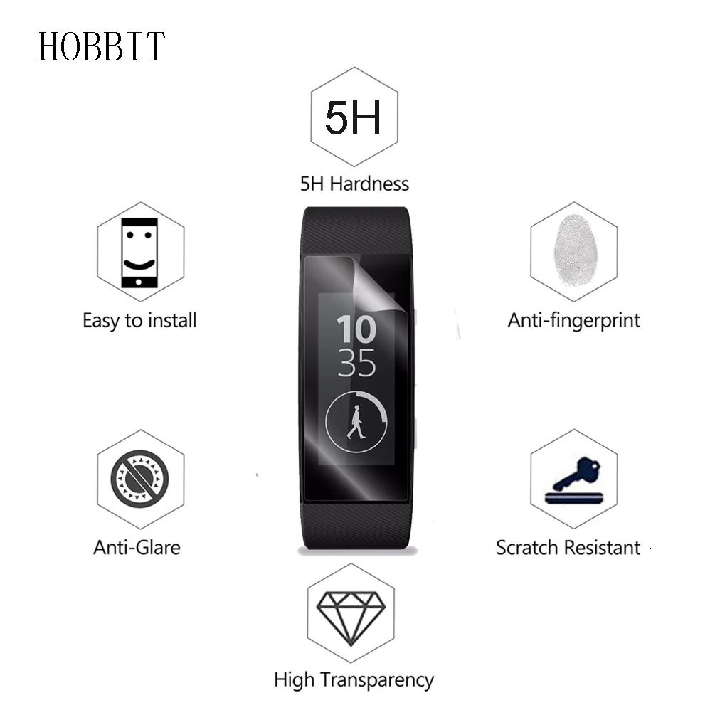 3 шт. в упаковке для sony SmartBand Talk SWR30 с полным покрытием из мягкого ТПУ Защитная пленка для экрана с защитой от отпечатков пальцев на весь экран Смарт-браслет