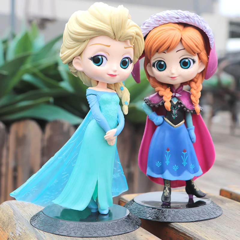 Disney Frozen Elsa Anna Princess Figures PVC Model Doll Action Collection Figurine Toy model for children gift