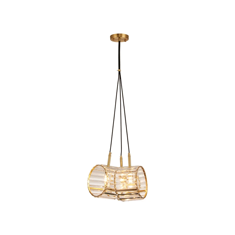 

K9 crystal LED Light modern INS Hanging chandelier Single head Loft Living-Room Dining Kitchen Bedside Pendant Lamp luxury