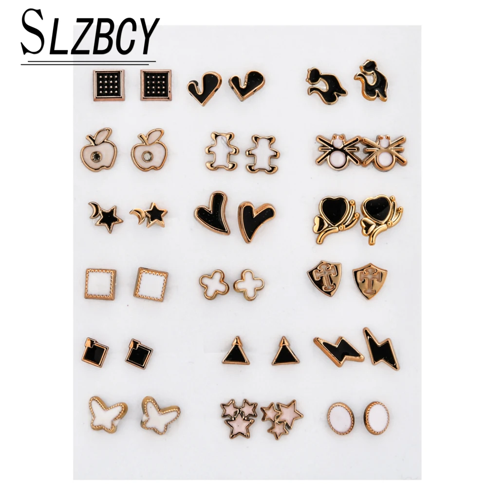 18 парт/лот Маленькие искусственные девушки Геометрические Квадратные сердца