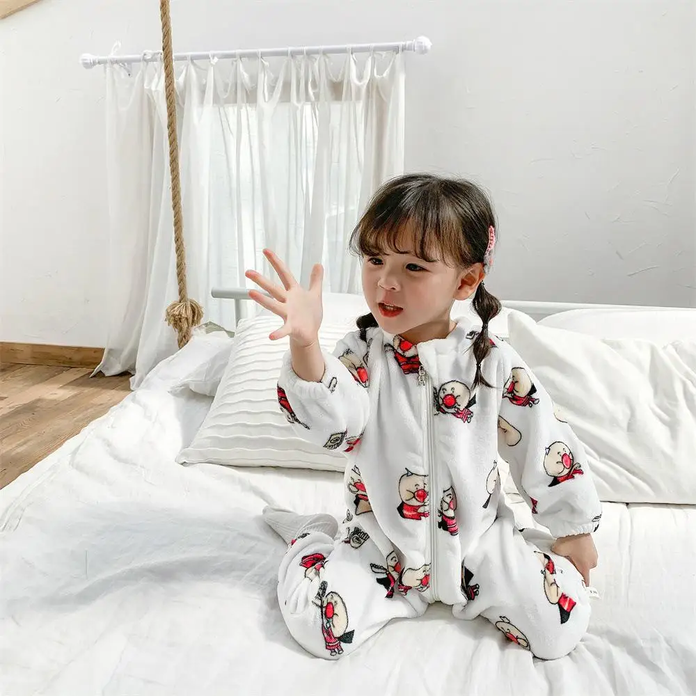 Коллекция года, комплекты из 2 предметов с героями мультфильмов для маленьких мальчиков и девочек 10 цветов, утепленный теплый удобный домашний костюм модные детские комплекты из 2 предметов для мальчиков и девочек - Цвет: 2 Rompers