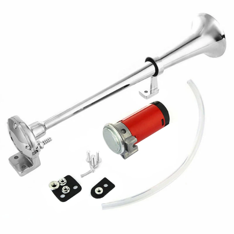 Loud Single Trumpet For Truck Train Boat Rugged Multi-purpose Horn Easy Install Auto Parts