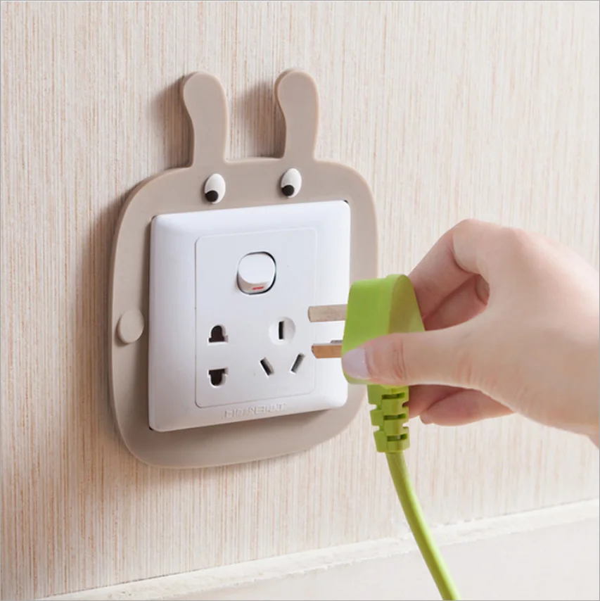 Children's room wall stickers light switch button decorations three-dimensional socket protection cartoon animals | Дом и сад
