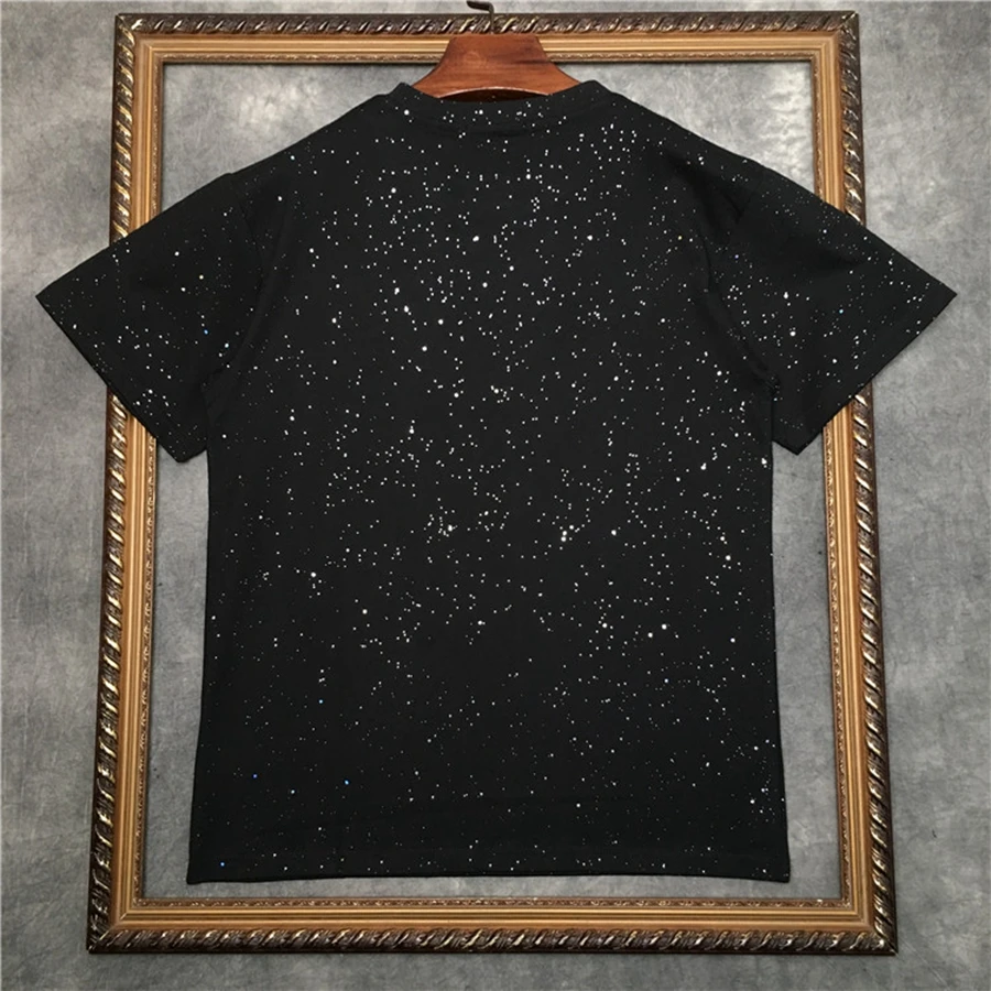 Мужская футболка marcelo barrett с коротким рукавом футболки волнистыми краями женские