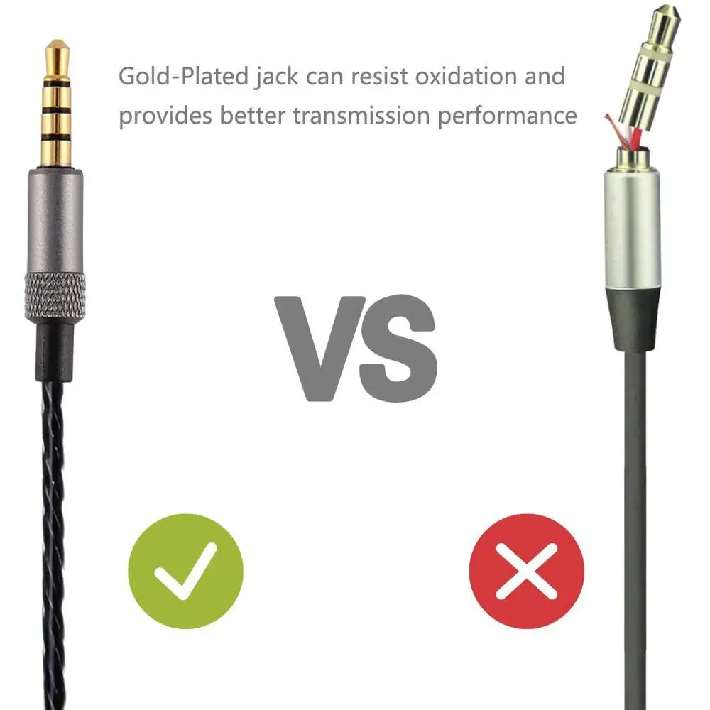 Запасной кабель-удлинитель OFC Aux 3 5 мм для наушников Sennheiser HD447 HD497 HD437 HD212 HD202 PRO EH250