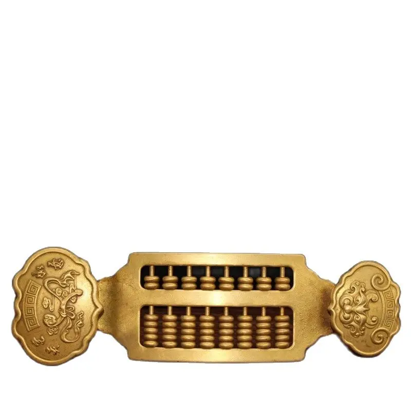 Китайская старая медная статуя счеты из чистой меди |