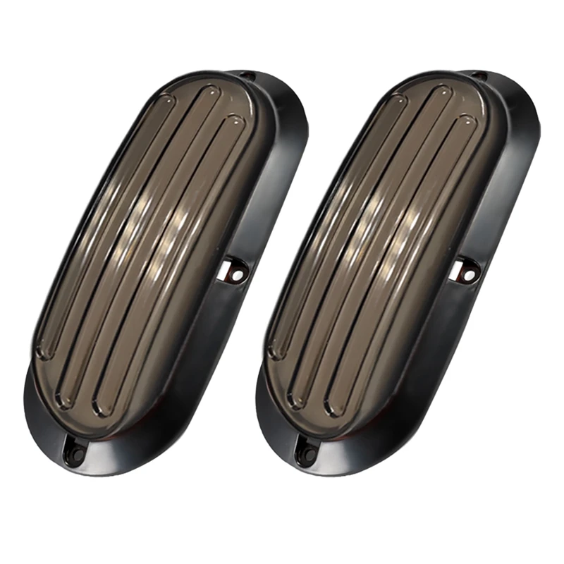 

2PCS DC10-30V 6 Inch Oval Turn Signal Backup Reverse Fog Lights Tail Light for Trucks Boat Trailer RV
