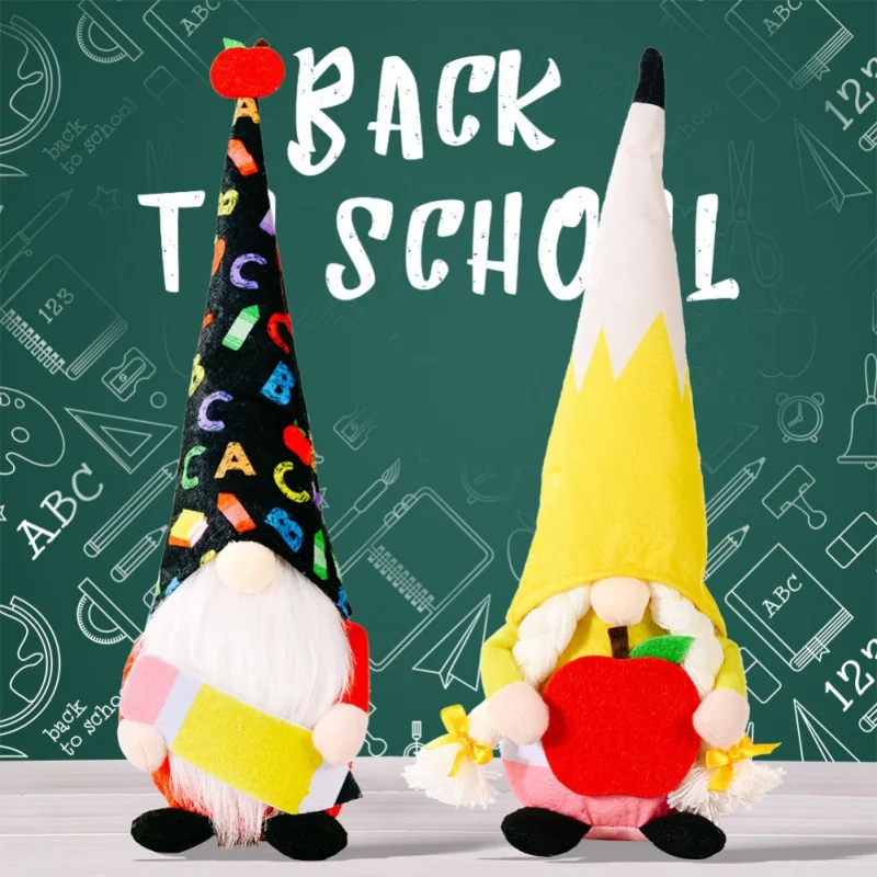 

Plush Handmade Dolls Back To School Pencil From Students Back To School Decorations Teacher Gnome Appreciation Gift