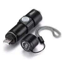 Перезаряжаемые USB ультра яркий маленький Cree светодиодный фонарь фонарик фокусировки луча с переменным фокусным расстоянием