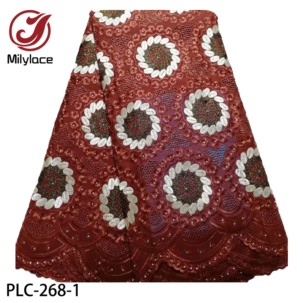 Высококачественное швейцарское хлопковое вышитое кружевное полотно ажурное