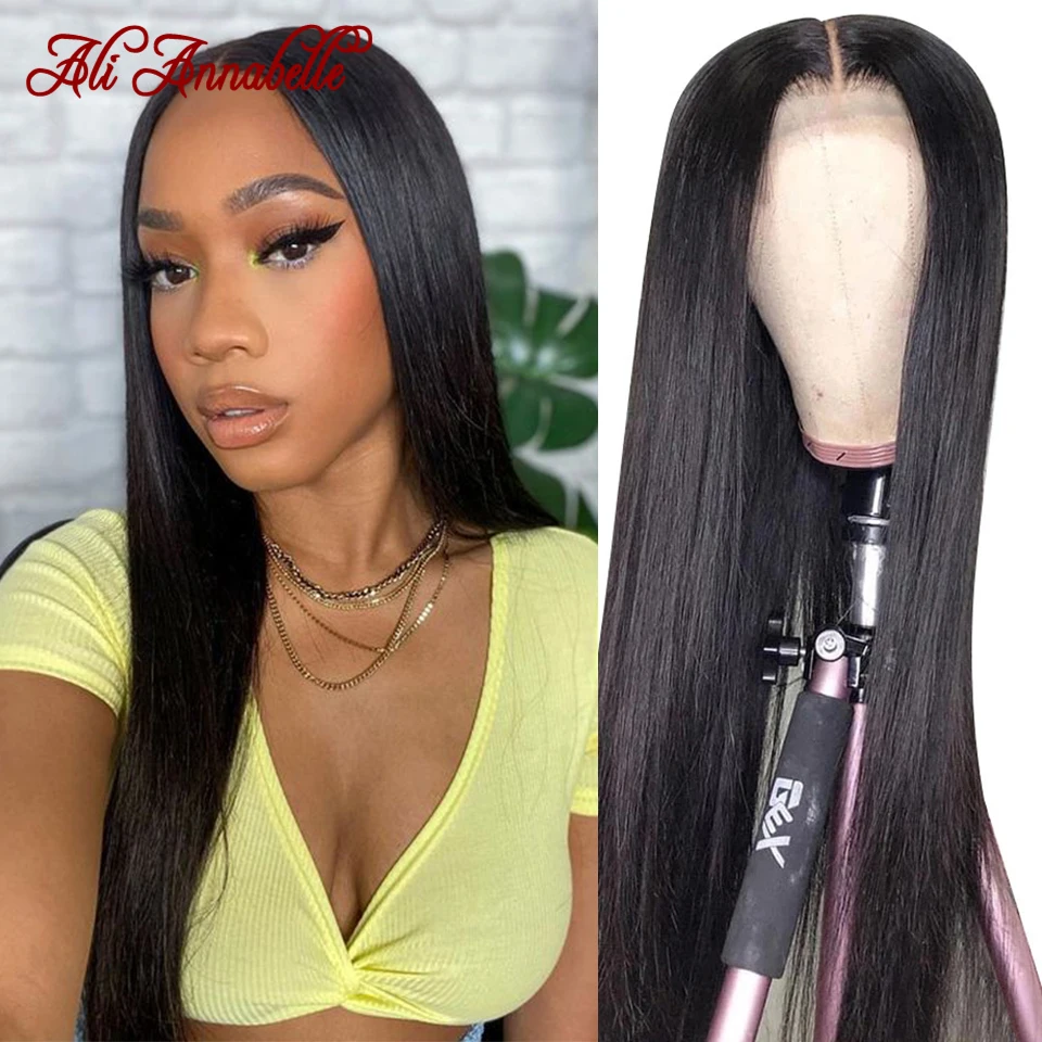 

Ali Annabelle 5x5 HD парики на сетке, перуанские прямые человеческие волосы, парики для женщин на сетке 5x5, парик с прозрачной застежкой