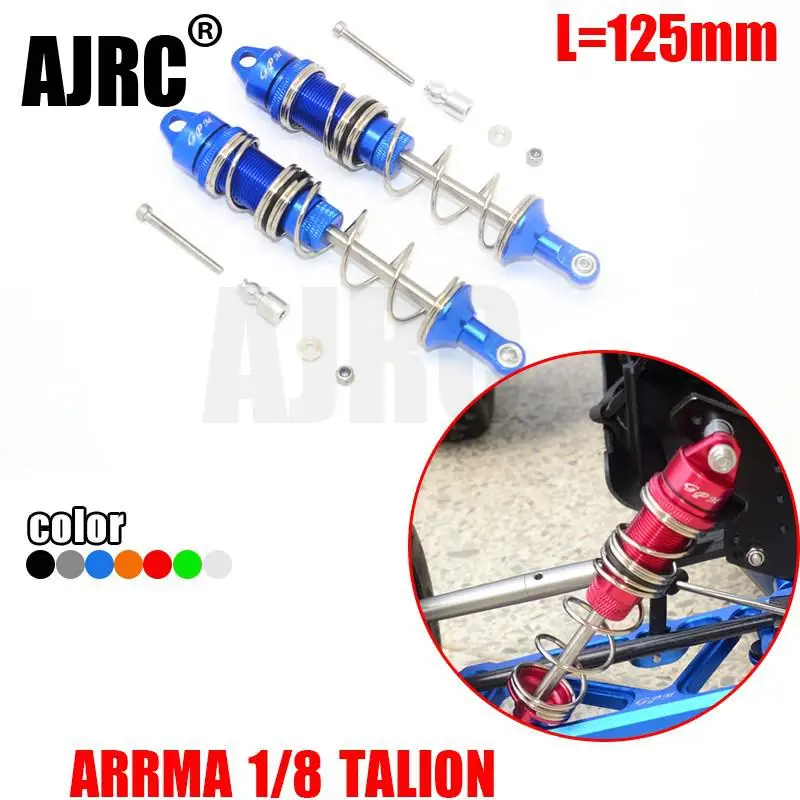 

RearARRMA 1/8 RC car TALION two-stage Rear shock absorber with bold spring and bold axle L=125mm all-metal shock absorber