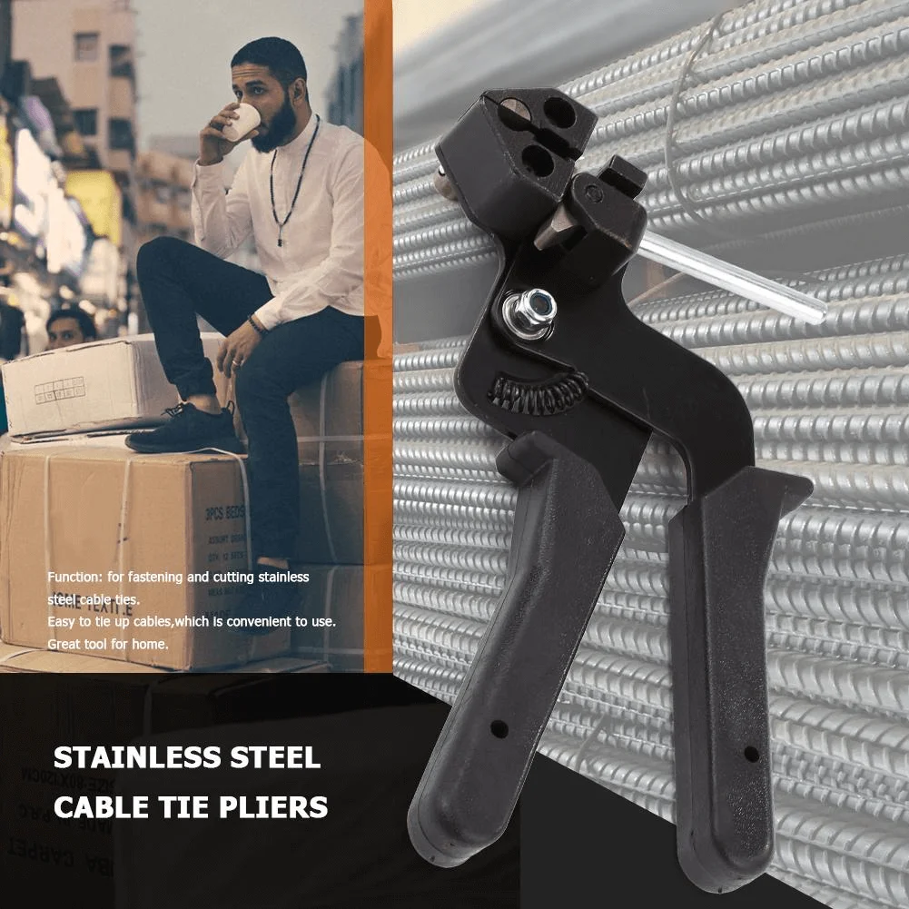 

Stainless Steel Cable Tie Pliers Zip Tie Gun Cutter Tension Automatic Zip Tie Gun Lightweight Durable Fastening Cutting Tool