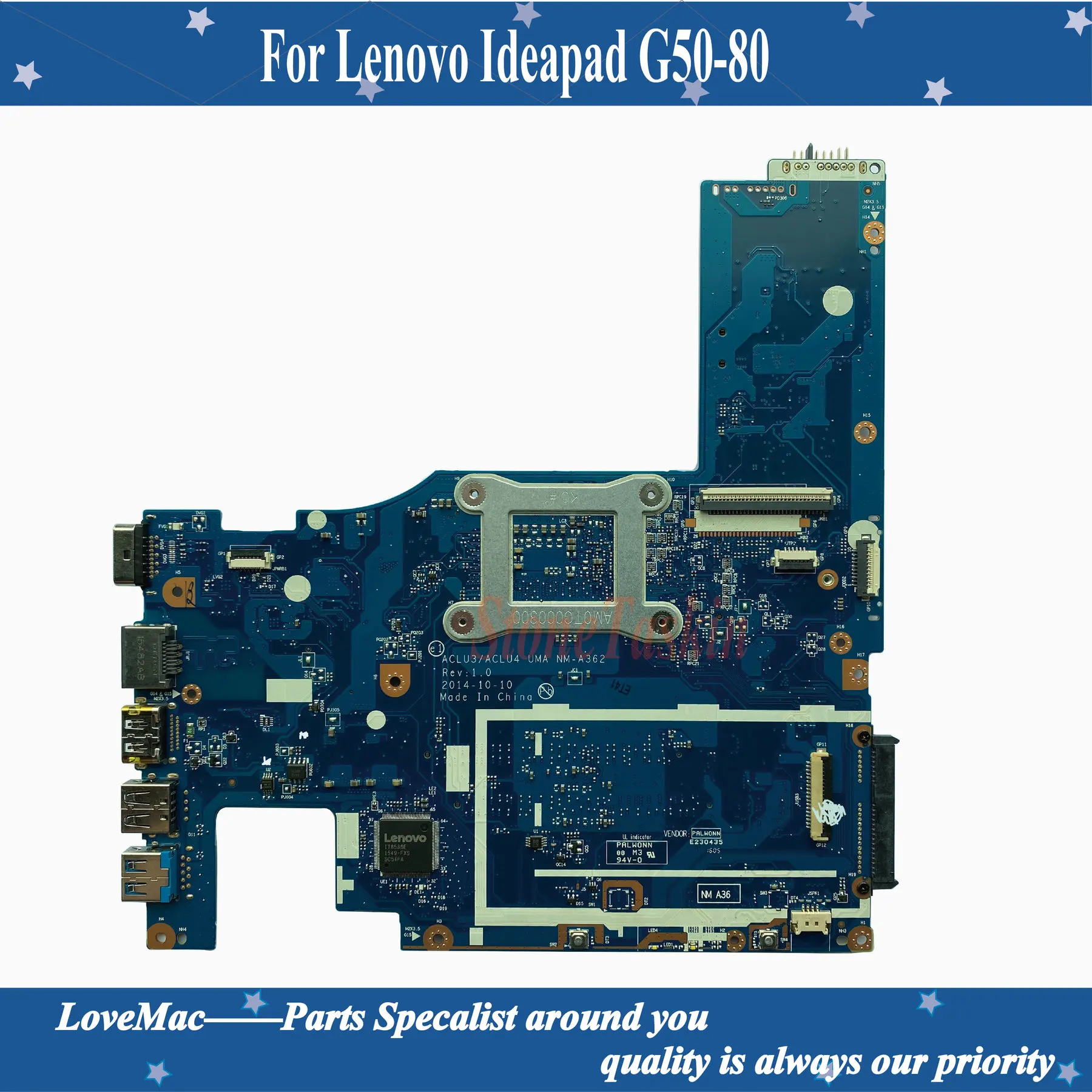 Высокое качество FRU 5B20H54321 NM-A362 для Lenovo Ideapad G50-80 Материнская плата ноутбука SR1EN I3-4030U