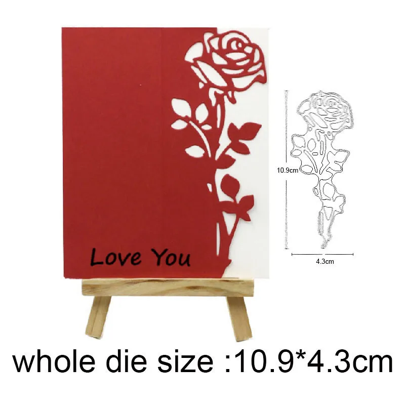 Craft dies Flower Rose Border Metal Cutting Dies Stencils for DIY Scrapbooking Decoration Embossing Card Making | Дом и сад