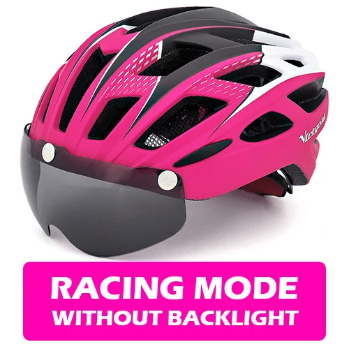 Rosy helmet Victgoal велосипедный шлем для мужчин поляризованные очки MTB велосипедные шлемы сверхлегкие дорожные горные велосипедные очки шлем дропшиппинг - Цвет: Rosy helmet