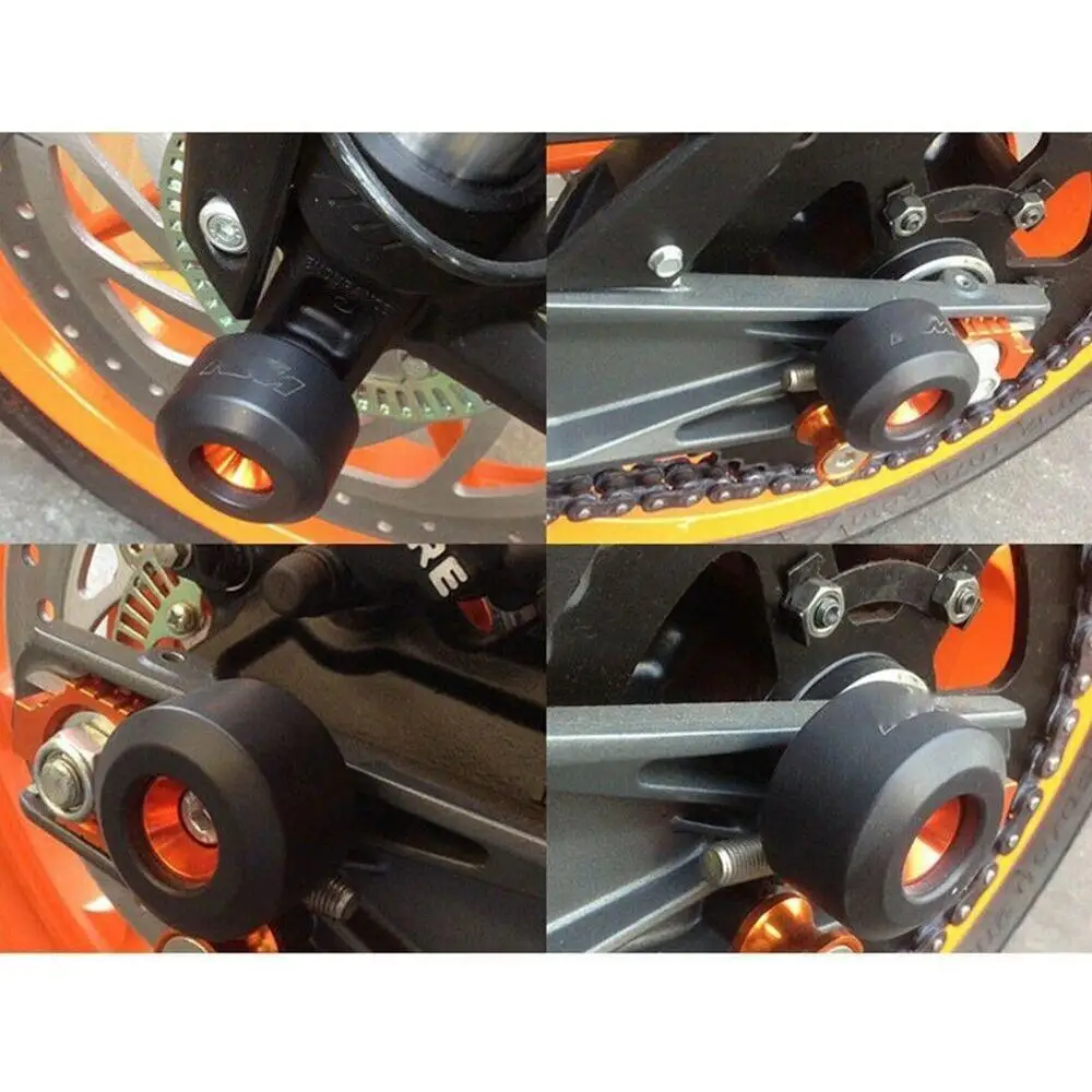 

Front Rear Fork Wheel Frame Slider Crash Protector Roda Pads R3A6