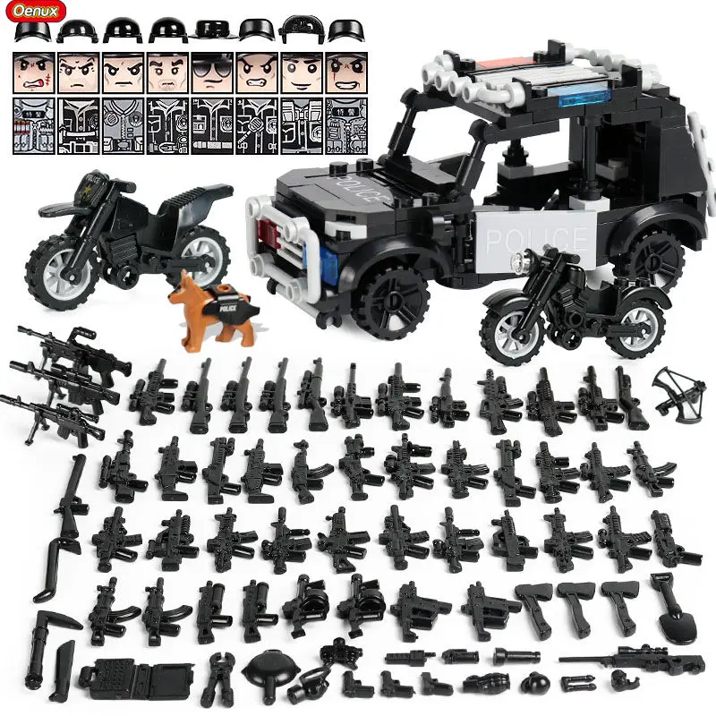 Новинка 8 шт. мини строительных блоков в виде города современный военный