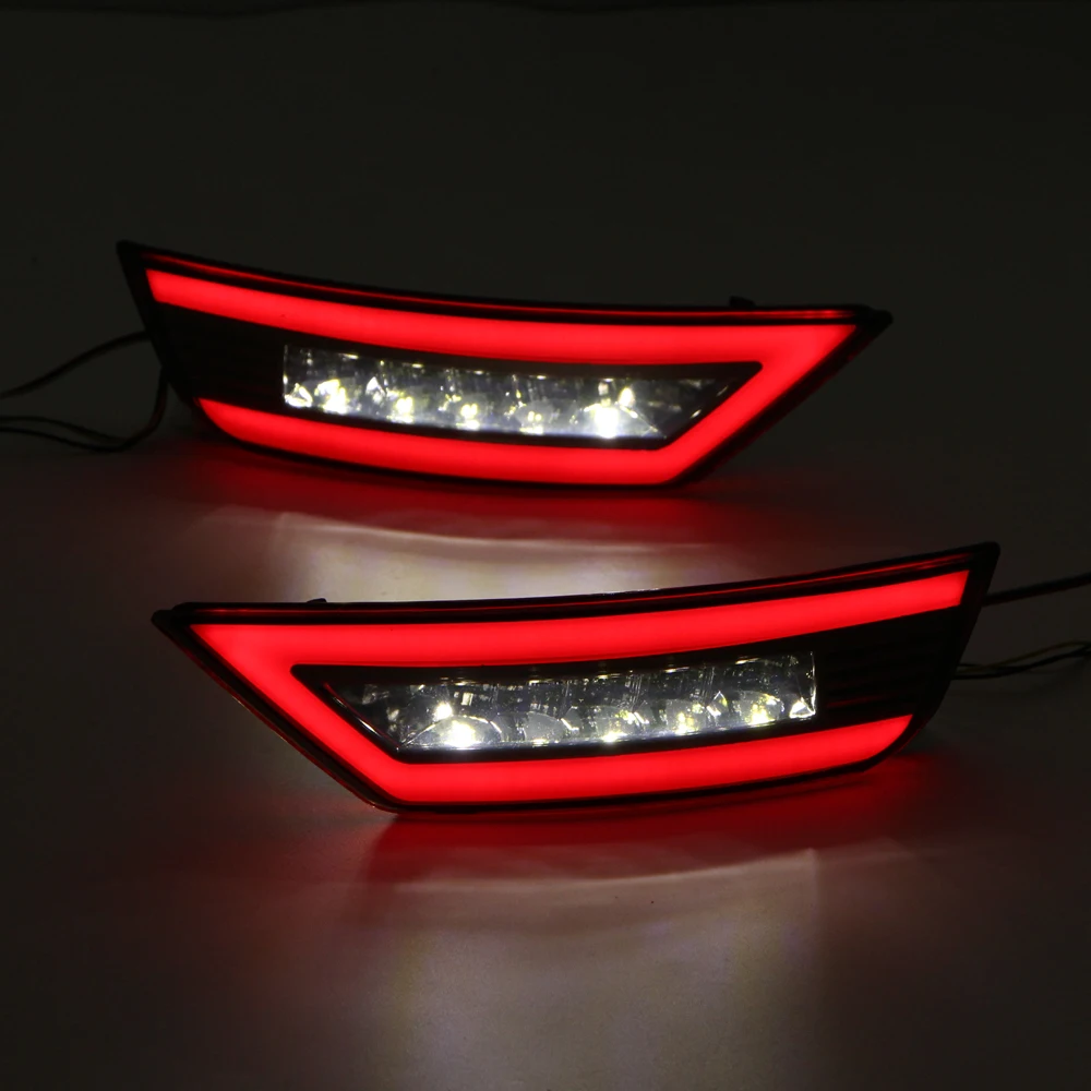 Красный Светодиодный отражатель светильник заднего бампера Ford EcoSport 2014 2015 2016 2017