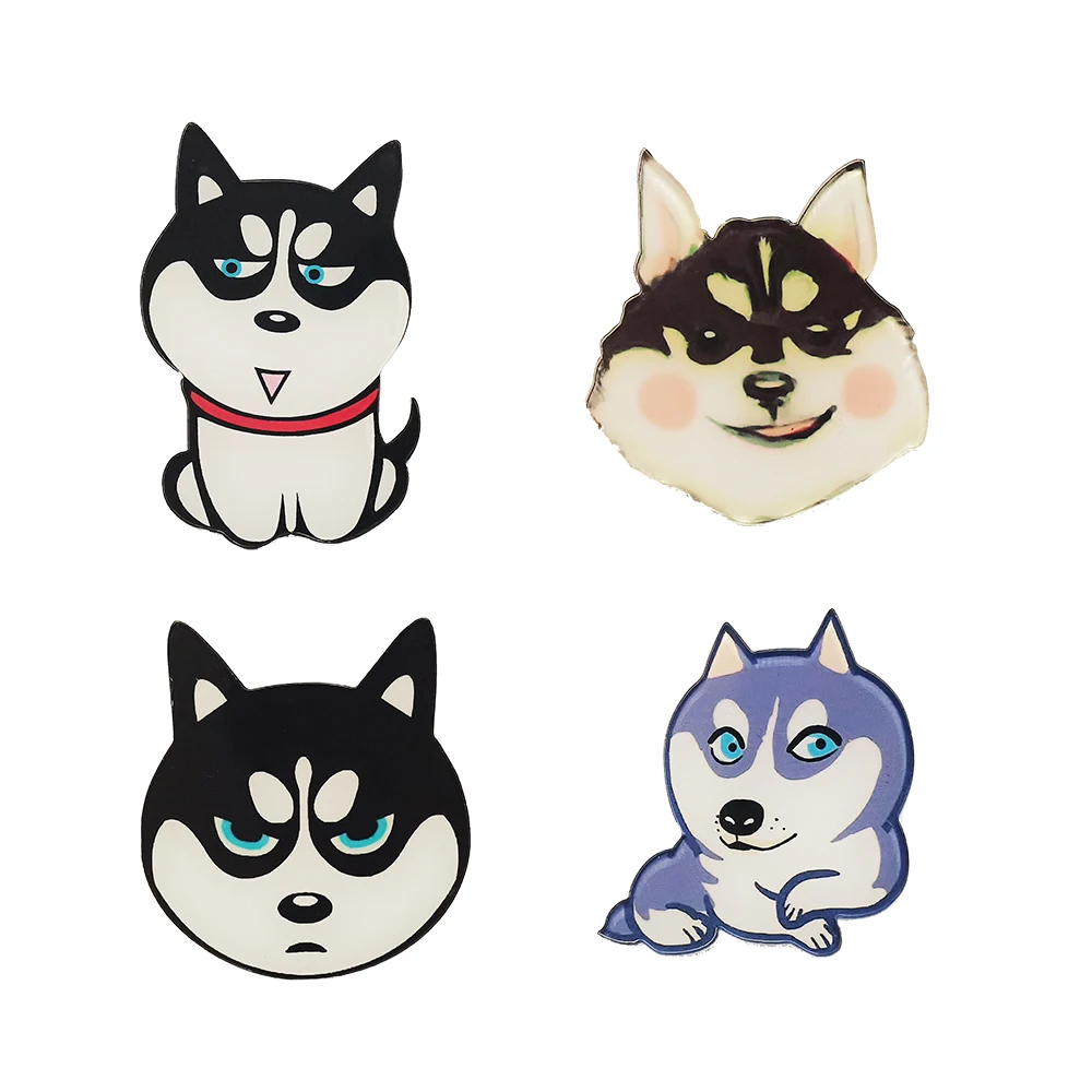 

Animal Acrylic Brooch Cute Two Pug Dog Brooch Badge Good Quality Pins For Kids Party Gifts Decoration On Bag Hat