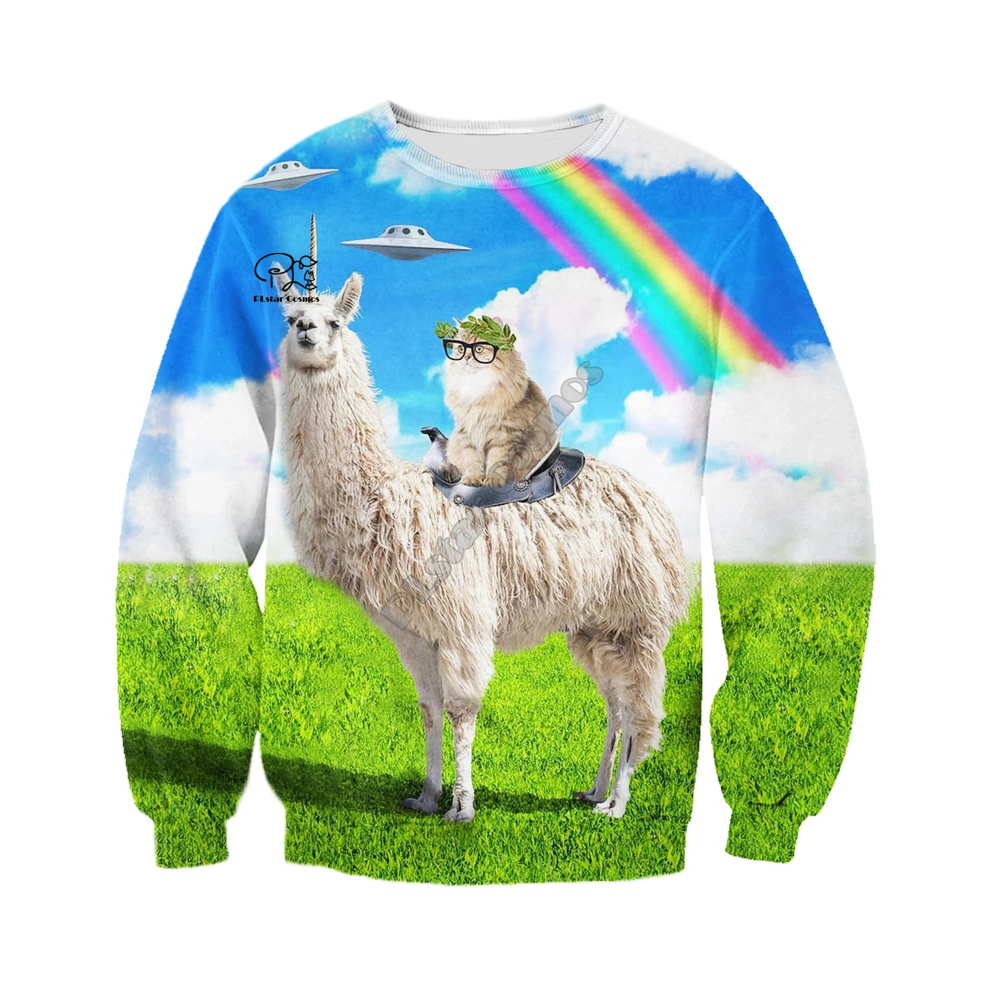 

PLstar Cosmos Men/Women Hipster 3DPrint Animal Unicorn Unisex Harajuku Streetwear Funny Casual Hoodies/Sweatshirt/Jacket-a9