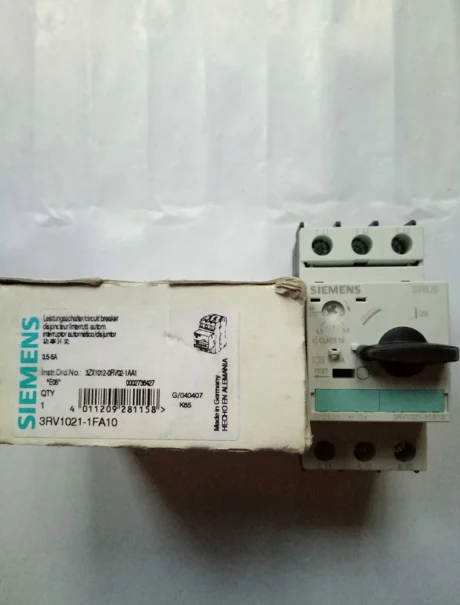 3RV1021-1FA10 3RV10 21-1FA10 1 шт. новый Siemens 3 5-5A автоматический выключатель Бесплатная