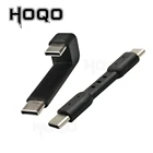 Адаптер Hoqo USB C штекер-штекер для hiby fc3 E1DA устройство DAC Тип C синхронный зарядный кабель OTG кабель для Samsung SSD T5