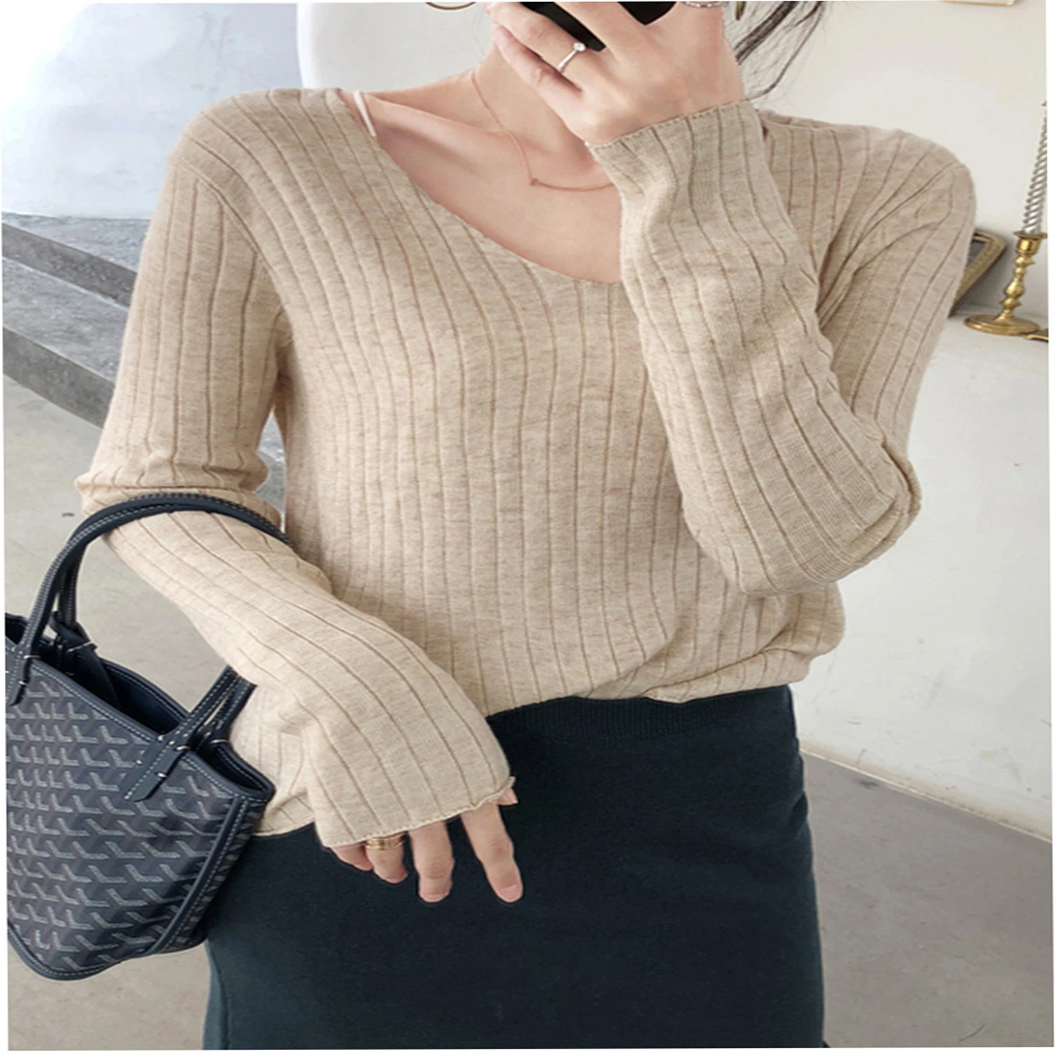 

Women Very Long Winter Vest Winter Top Loose Oversized Winter Sweater Middle Aged Woman Zomertruien Navy Blue Vest Women Tunik