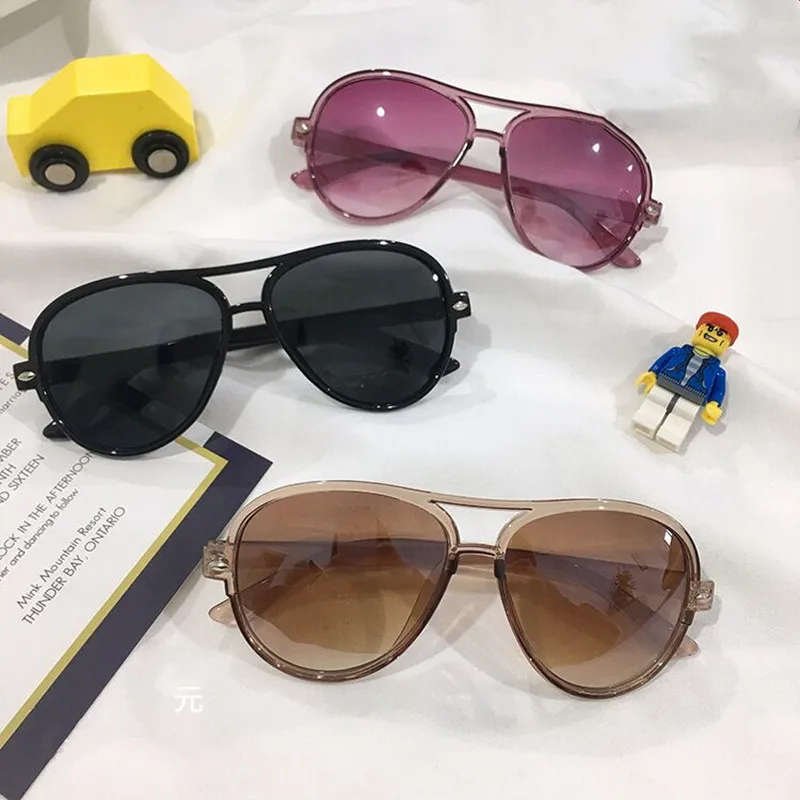 Fahsion Mirror Kids Sunglasses Children Gradient Colorful Pink UV400 Girls Boys Baby Sun Glasses Oculos Masculino | Аксессуары для