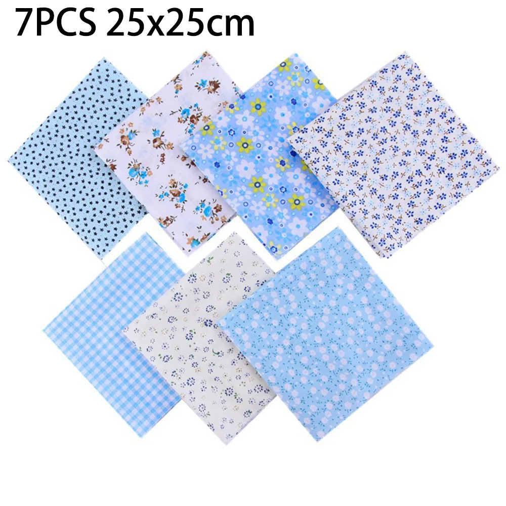 7 шт. хлопковая ткань 25 х25 см | Дом и сад