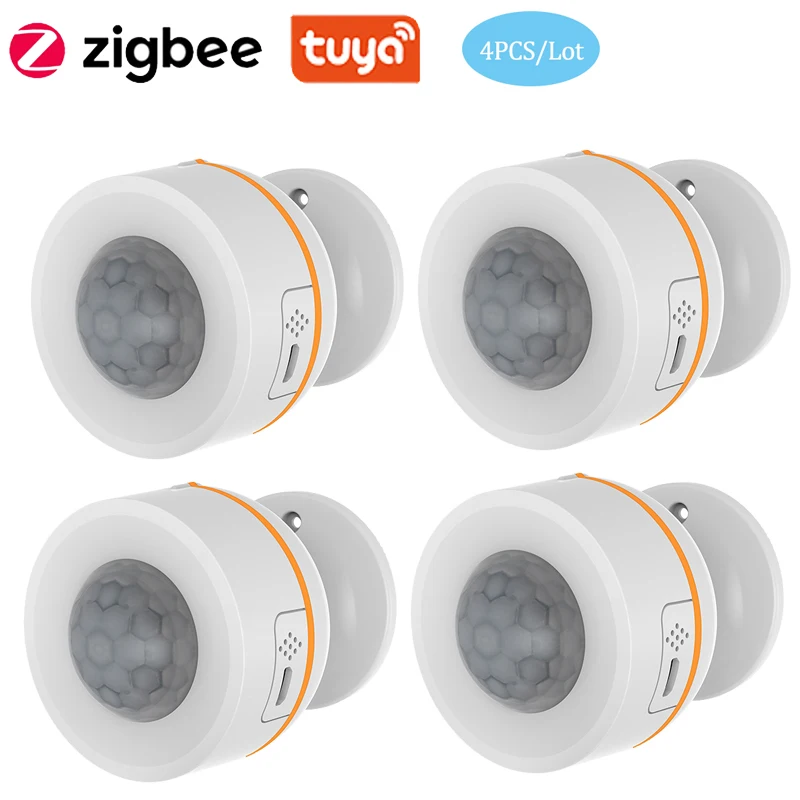 

Датчик движения Coolcam Zigbee, 4 шт./лот, Zigbee Smart, с датчиком температуры и влажности, с питанием от аккумулятора или USB-зарядкой