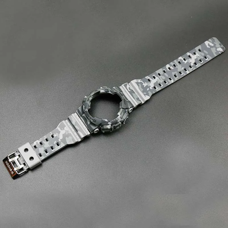 

Watch Band&Case Camouflage Resin Watch Strap Case Set for Casio Watch for Men SHOCK GLS GD GA110 GA100 GD120 Watch Bracelet Belt