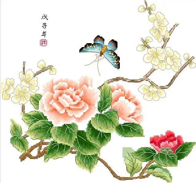 

ZGF049 For Needlework Kit NOT PRINTED Cross stich Painting Set Cross Stitch Kits Cross-stitch Embroidery Set Stitch Kits Cross
