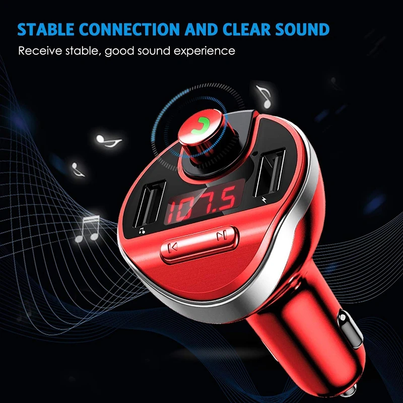 Bluetooth FM передатчик для автомобиля беспроводной fm-радио адаптер автомобильный