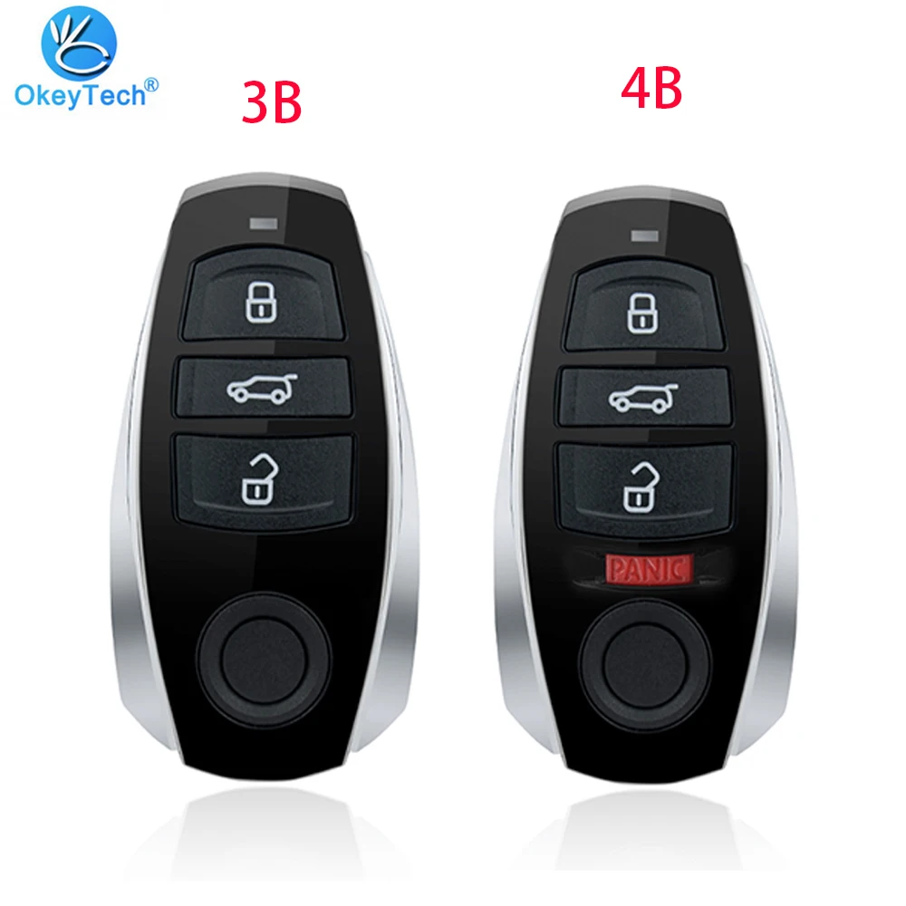 

OkeyTech for VW Volkswagen Touareg 2011-2014 3/4 Button Replacement Keyless Entry Smart Remote Car Key Shell Case Fob