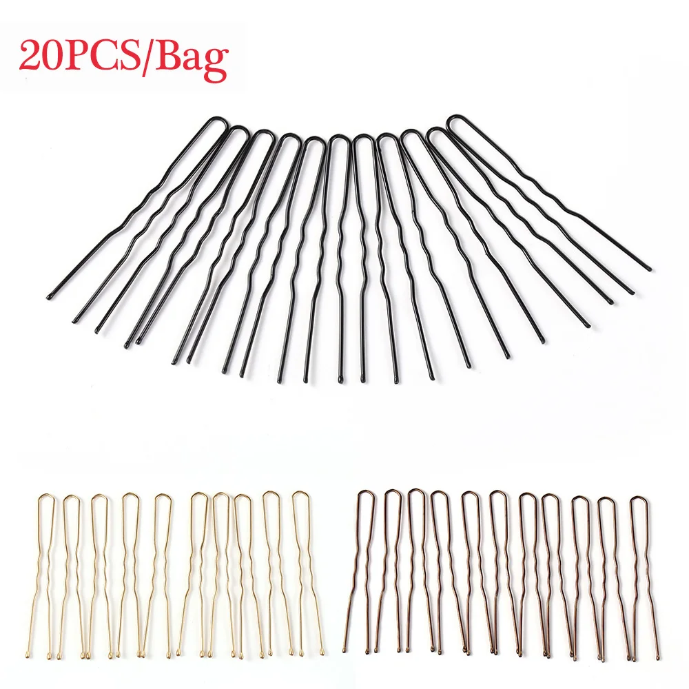 20 шт./лот U образные заколки для волос невидимки металлические аксессуары укладки