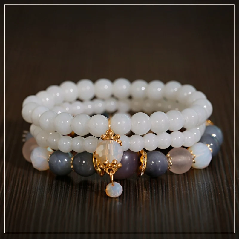 Богемный набор женских браслетов в стиле бохо 3 шт./лот высокое качество бусины с