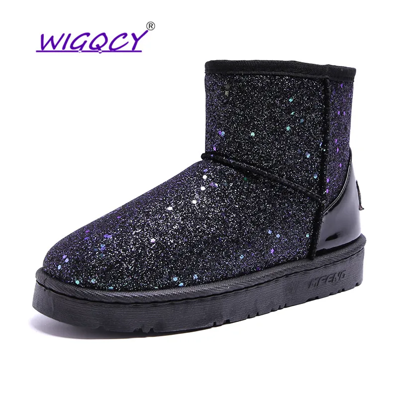 Женская обувь зимние ботинки осень и зима новые шикарные на плоской подошве с