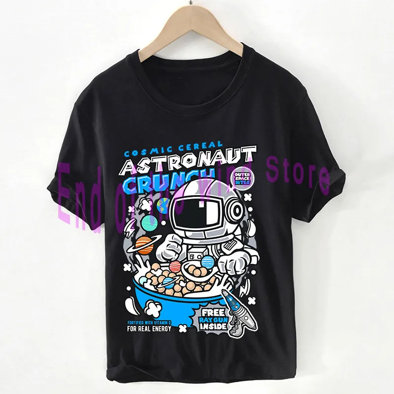 

Modern aesthetic Spacewalk t shirt Unisex Astronaut Planet T-shirt Walk With Moon Graphics Top 100% Cotton female Man Pluse Size